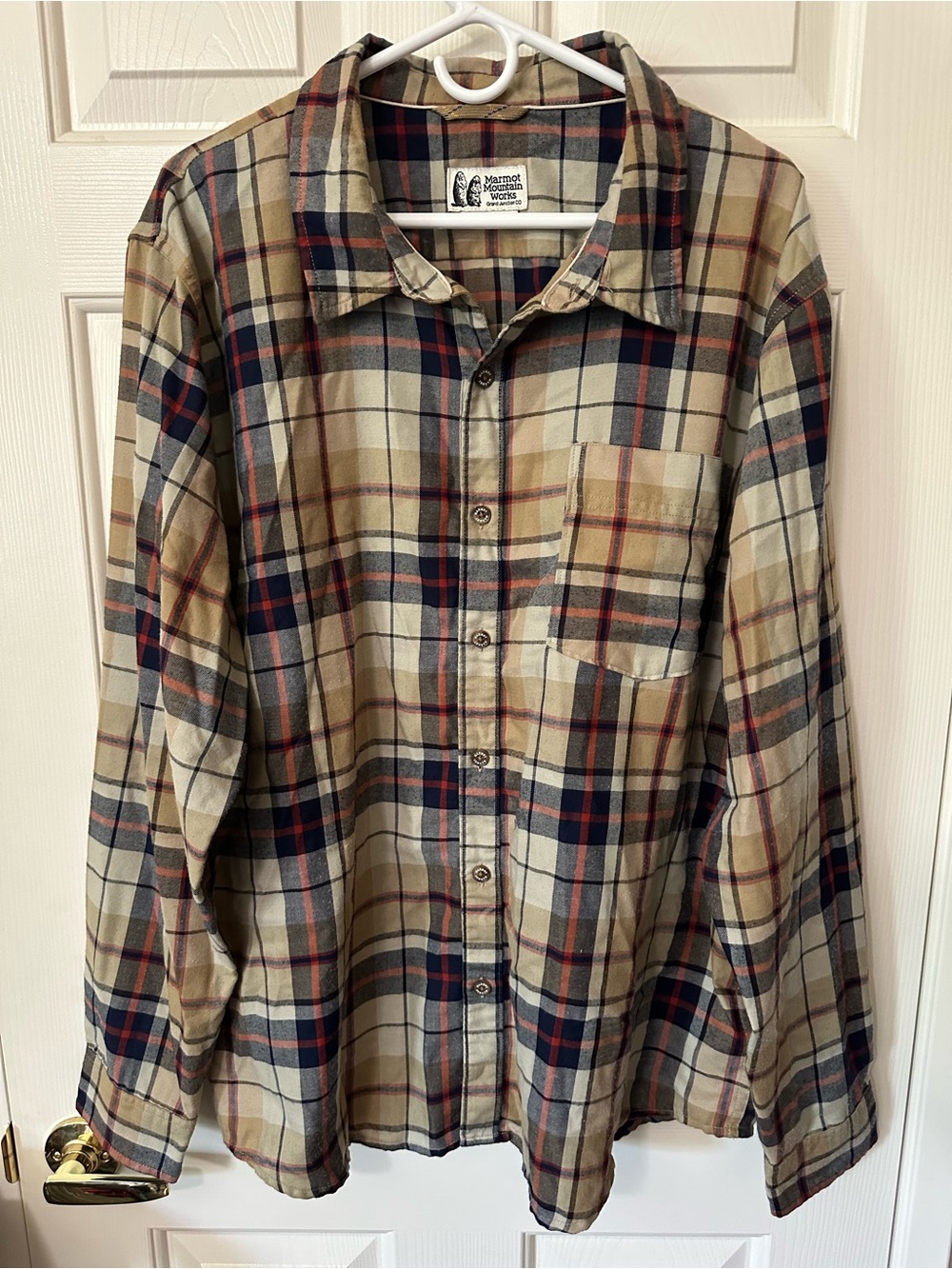 Marmot Mountain Works Men's Lightweight Flannel Button-Up Shirt 2XL